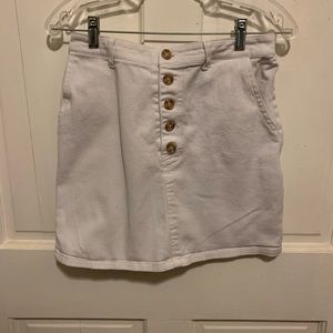 Wild fable white shirt with tan button up. Size M